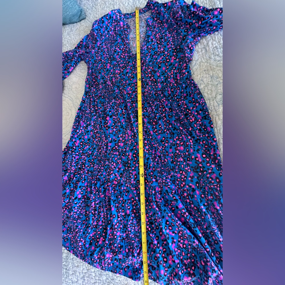 Lilly Pulitzer Alaina Blue Flare Growl & Prowl Dress - Picture 12 of 16